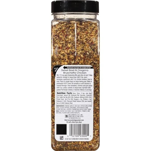 Generic 19 oz (1 Pack) Bruschetta Seasoning Mix, Sweet Basil & Oregano, with Garlic, Onion and Sea Salt