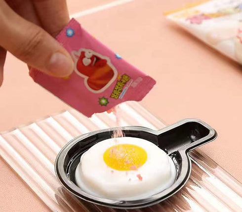 ZZLEEZYO Chinese Creativec Snack Egg Shape Jelly with Popping Candy 20 pcs/about 14oz
