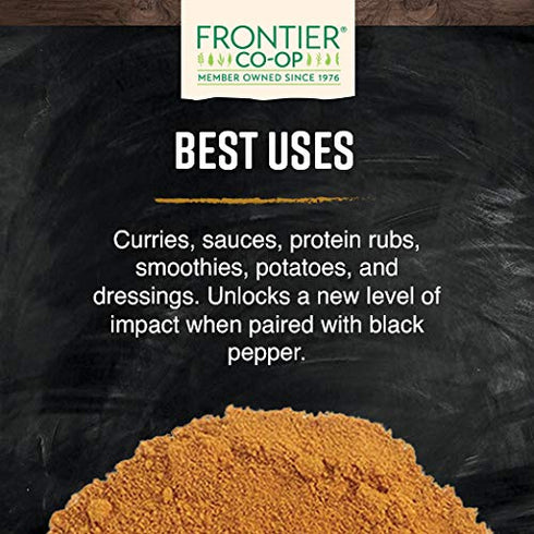 Frontier Co-op Organic Fair Trade Ground Turmeric Root, 1 lb