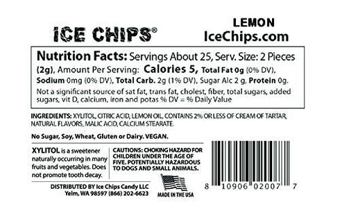 ICE CHIPS 6 Pack); Xylitol Candy Tins (Variety Low Carb, Gluten Free - includes BAND as shown