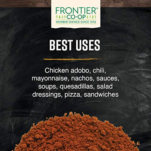 Frontier Co-op Ground Chipotle, 1 lb - Dried Smoked Peppers, Rich Aroma for Southwest & Mexican Foods