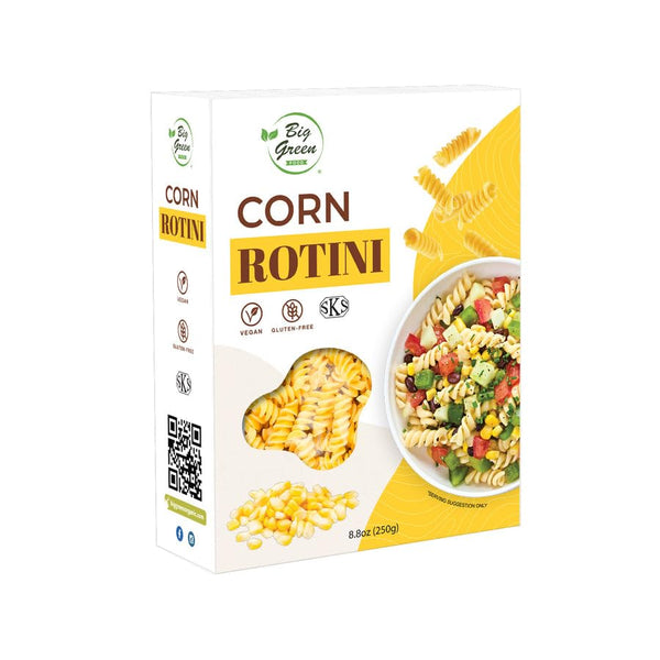 Big Green Food - Corn Rotini, Premium Gluten-Free Penne Pasta, Wheat Free,