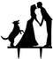Wedding Cake Toppers with Dog Party Engagement Decoration
