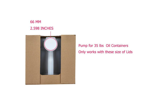 35 lbs COLLECT PRESENT Oil Pump for Large Cooking oil Jug Easy Dispensing for Frying & Cooking oils - Perfect