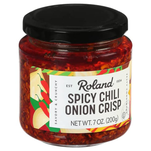 7 (Pack 2) Roland Foods Spicy Chili Onion Crisp, Ounce