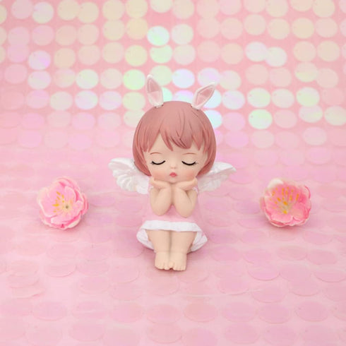 KESYOO Baby Doll Birthday Cupcake Topper - Angels Figurine Prince Princess Doll Figures for Party Decorations