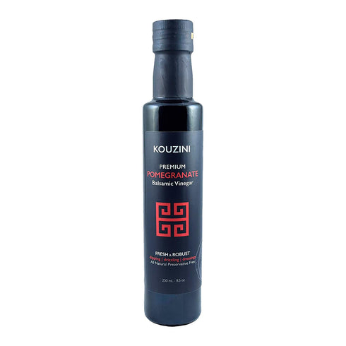 Kouzini Ultra Premium Pomegranate Balsamic Vinegar, Aged Balsamic Vinegars from Modena, Italy,