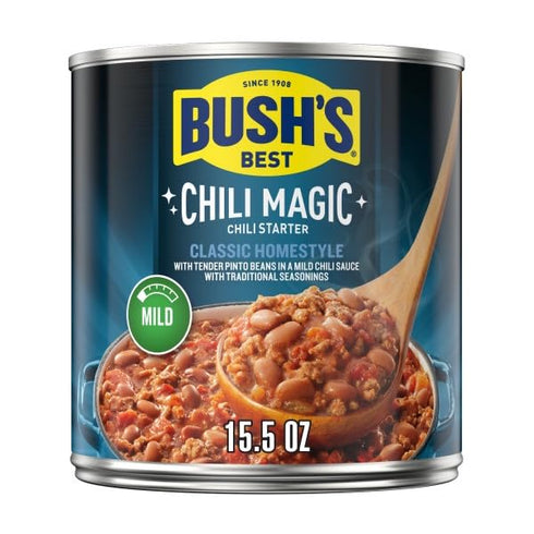 15.5 OZ. (Pack 6) Bush's Classic Homestyle Chili Magic Chili Starter