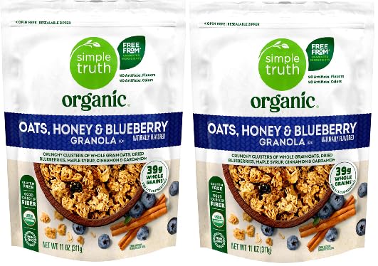 Generic Organic Oats Honey and Blueberry Granola (2 Bags, 11 oz. each)