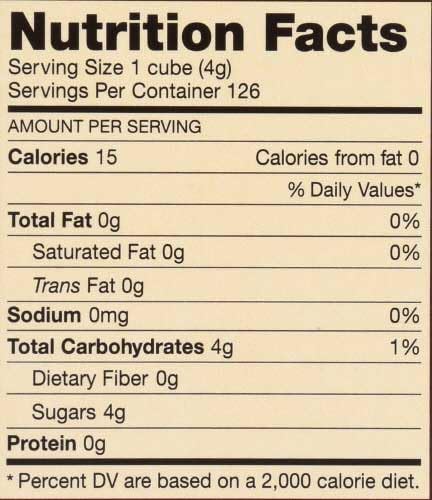 Gilway 17.5 Sugar Demerara Cube, Ounce