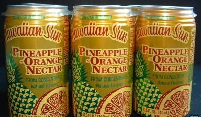 Hapa's Gourmet Inc. Hawaiian Sun Pineapple Orange Nectar Juice (12 Cans)