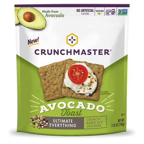 8 Pack Pack 2 Crunchmaster Cracker Variety MultiSeed Roasted Garlic, MultiSeed Sea Salt, Multigrain White Cheddar