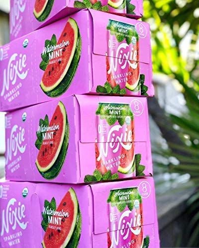 8 Pack, 12 Nixie Organic Watermelon Mint Sparkling Water FZ