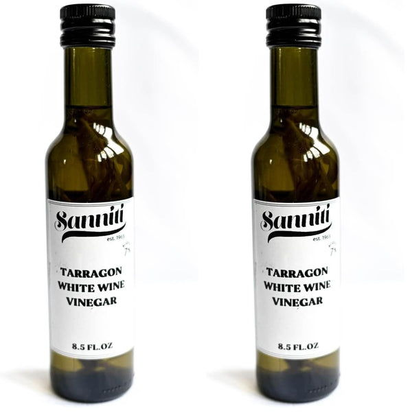 Sanniti French Tarragon White Wine Vinegar, 8.5 fl oz (Pack of 2)