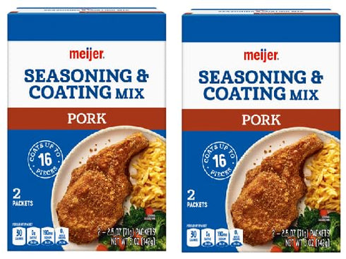 Generic Pork Seasoning Coating Mix, (2 Boxes, 5 oz. each)