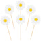 Hengmerry Daisy Cupcake Toppers, Daisy Flower Cake Picks Chrysanthemum Party Decorations for Spring