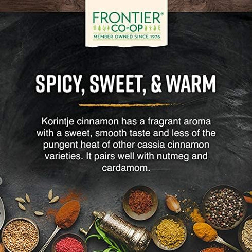 Frontier Herb Organic Cinnamon Ground, Non Irradiated, Non GMO, 16 Ounce (Pack of 1)