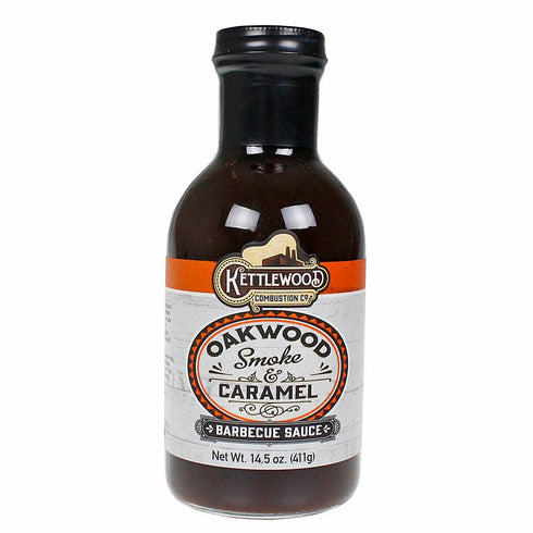 Original Juan Specialty Foods Kettlewood Combustion Oakwood Smoke & Caramel BBQ Sauce - 14.5 Ounce