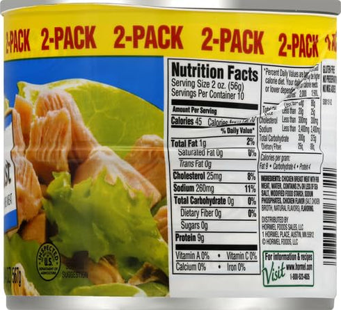 2 Pack, 10 oz Hormel Chunk Chicken Breast