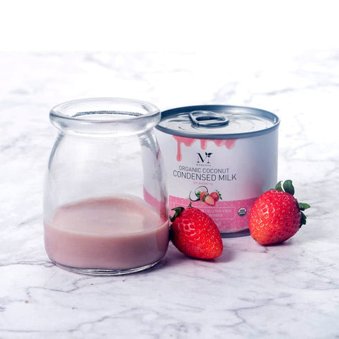 Strawberry,7.05 (Pack 6) Mementa Organic Coconut Condensed Milk, Ounce