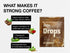 Gummies 16 Pack Strong Coffee Co. Coffee Drops | Organic Ashwagandha | L-Theanine, Reishi, MCT Oil, & Neurofactor | No