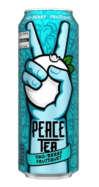 Peace Tea Sno-Berry Sweet Iced Tea Drinks, 23 fl oz, 12 Pack