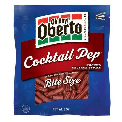 Oh Boy! Oberto Classics, Cocktail Pep, Bite Size Smoked Sausage Sticks 5