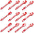 72ct(12 6ct BCL Peppermint Candy Cane Spoons, Classic Edible Stirring Spoon for Hot Chocolate Coffee & Dessert