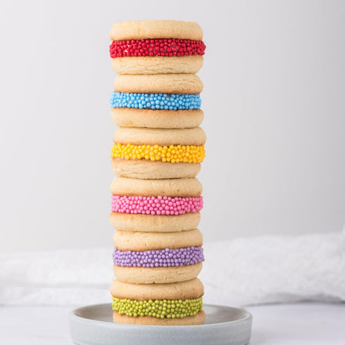 6 Set 2.75 Sweets Indeed Dye Free Rainbow Nonpareils Cell Decorative Sprinkles for Baking & Decorating Cupcakes