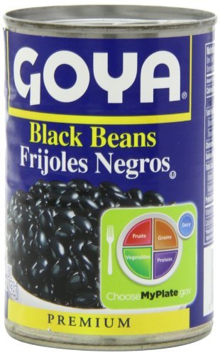 Goya Black Beans - Frijoles Negros 15.5 Oz Pack of 6 Home