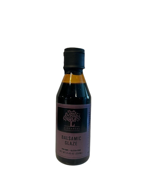 Liokareas Greek Balsamic Glaze - Organic - NonGMO - 8.45oz - Made
