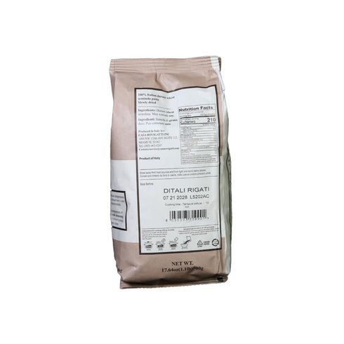 (4 pack) Casa Rovigatti Ditali Rigati Al Bronzo
