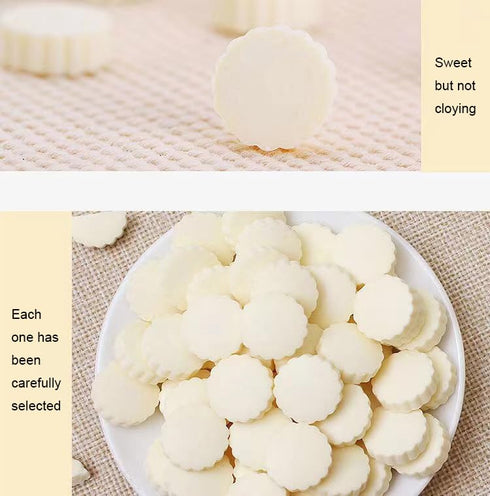 HUANYOUREN 256g (9oz), Yogurt-flavored milk cracker candy dry and chewy milk candy