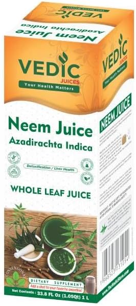 33.8 oz (1 Pack 2 Neem Herbal Juice Botanical Neem Extract Beverage Traditional Herbal Drink fl Litre) Bottles