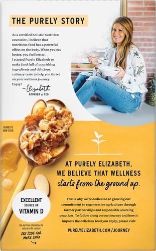 (1 11oz), 6g (Pack 2) Purely Elizabeth, Honey Peanut Butter, Superfood Cereal with Vitamin D Box, Fiber