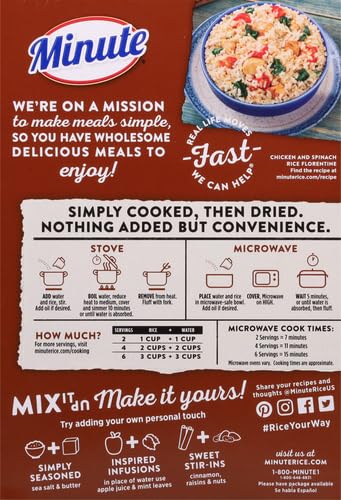 14-Ounce Minute Brown Rice, Instant Brown Rice for Quick Meals, Box