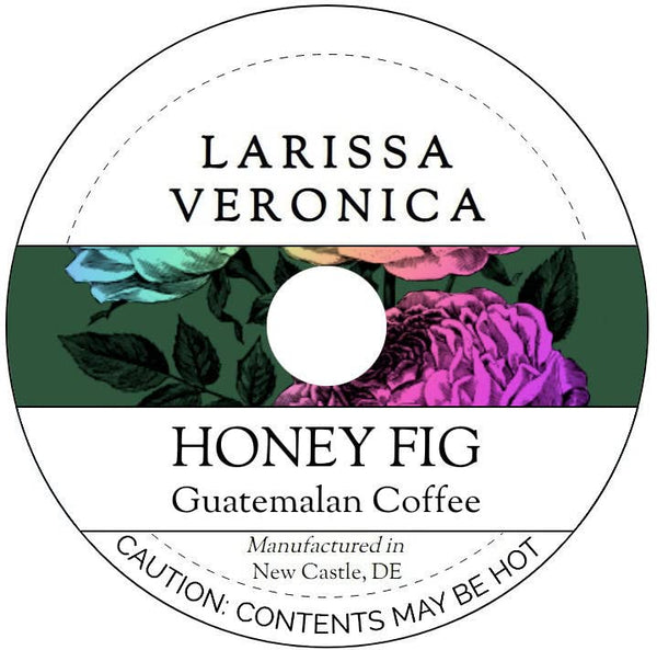 Larissa Veronica Honey Fig Guatemalan Coffee (Single Serve K-Cup Pods) (Gourmet, Naturally Flavored, Whole