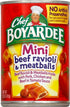 15 Oz (Pack 6) Chef Boyardee Mini Beef Ravioli and Meatballs, Can