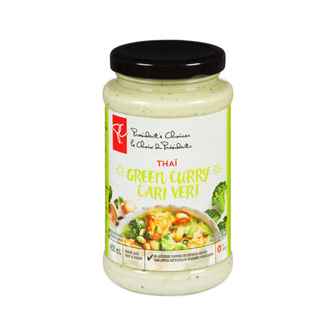 President's Choice PC Thai Green Curry Cooking Sauce, 400ml/13.5oz., {Imported from Canada}