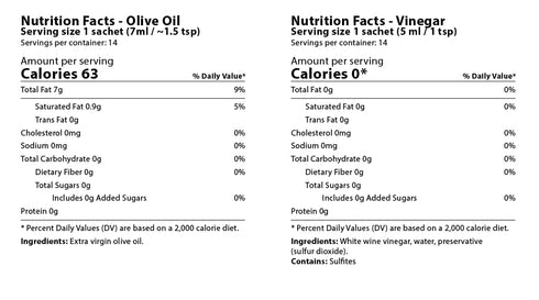 Flavors of Portugal 28-Pack (14 (0.17 oz 0.24 oz Vinegar and Olive Oil Sachets - Each) - Easy-to-Use Single-Serve