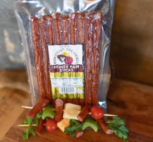 (1 Pack 8) Gardner's Wisconsin Cheese, Meat Sticks Ounce Sticks, of - Honey Ham Flavor, Low Carb Snack, Does Not