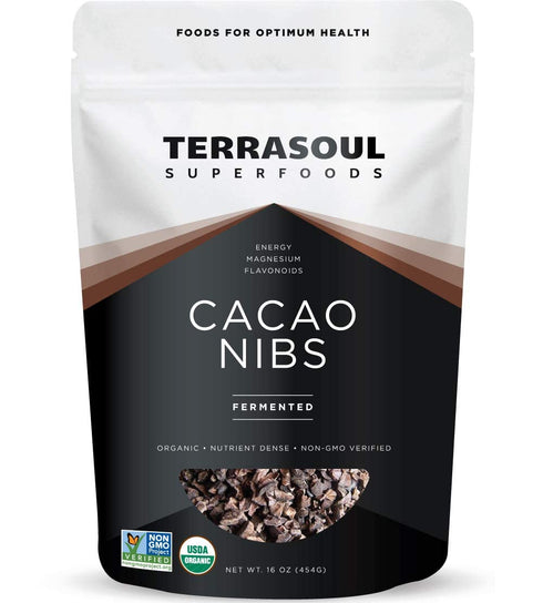Terrasoul Superfoods Raw Organic Cacao Nibs, 2 Lbs (2 Pack) - Raw
