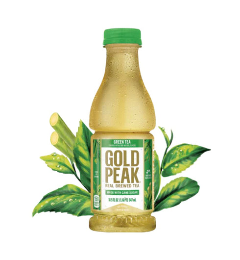 B4Y Gold Peak Green Tea Iced Tea Drink, 18.5 fl oz ( 12