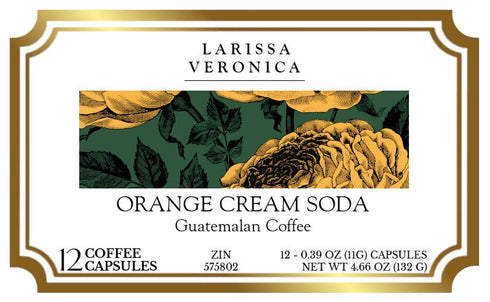 Larissa Veronica (12 575802) 3 Pack Orange Cream Soda Guatemalan Coffee (Single Serve K-Cup Pods) (Gourmet, Naturally