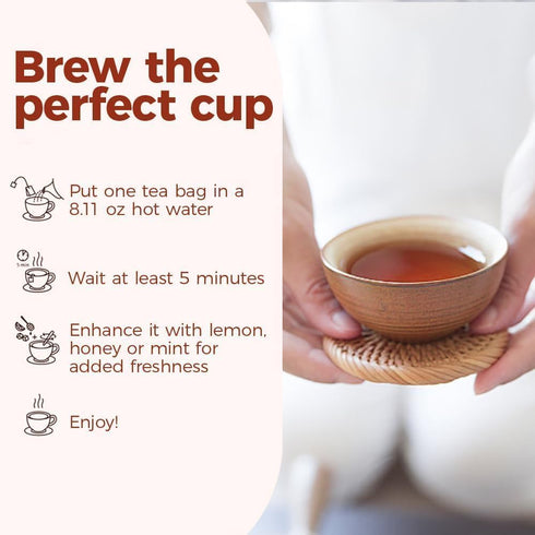 WOTIHA 65 Count 100% Immunity, Premium Hawthorn Berry Tea Bags - Natural, Aids Digestion, Rich in Antioxidants, Boosts