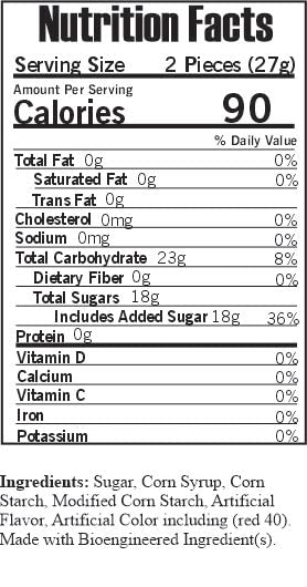 2.5 SweetGourmet Cherry Fruit Slices Sugar Coated Jelly Candy, Pound Bulk Bag