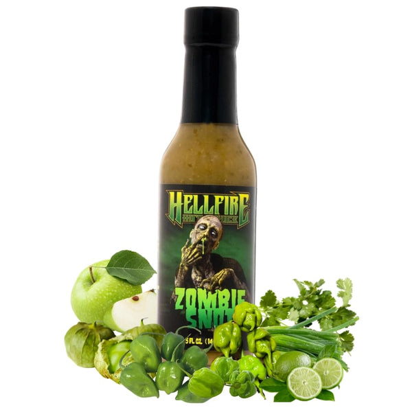 Hellfire Zombie Snot Hot Sauce, Award-Winning Chilehead Salsa Verde Sauce, Made with
