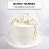 1 Count Sugar Blossom Cake Spray Gumpaste Flowers for Cake Decorating White Cherry Blossoms with Green Leaves by Chef