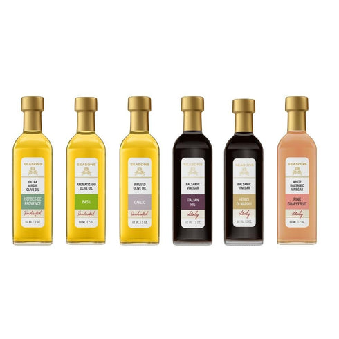 Seasons Salad & Vegetable Collection Premium Olive Oils & Balsamic Vinegars for
