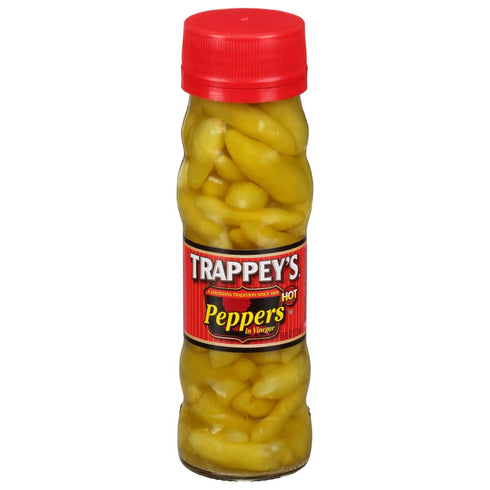BG Trappeys Peppers in Vinegar - 4.5 oz. jar, 12 jars per case